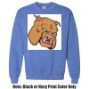 Adult Heavy Blend Heather Royal or Red 60/40 Fleece Crew (S) Thumbnail