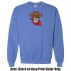 Adult Heavy Blend Heather Royal or Red 60/40 Fleece Crew (S) Thumbnail