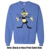 Adult Heavy Blend Heather Royal or Red 60/40 Fleece Crew (S) Thumbnail