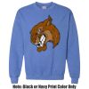 Adult Heavy Blend Heather Royal or Red 60/40 Fleece Crew (S) Thumbnail