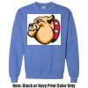 Adult Heavy Blend Heather Royal or Red 60/40 Fleece Crew (S) Thumbnail