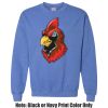 Adult Heavy Blend Heather Royal or Red 60/40 Fleece Crew (S) Thumbnail