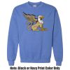 Adult Heavy Blend Heather Royal or Red 60/40 Fleece Crew (S) Thumbnail