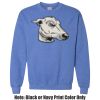 Adult Heavy Blend Heather Royal or Red 60/40 Fleece Crew (S) Thumbnail