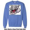 Adult Heavy Blend Heather Royal or Red 60/40 Fleece Crew (S) Thumbnail
