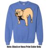 Adult Heavy Blend Heather Royal or Red 60/40 Fleece Crew (S) Thumbnail