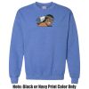 Adult Heavy Blend Heather Royal or Red 60/40 Fleece Crew (S) Thumbnail