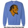 Adult Heavy Blend Heather Royal or Red 60/40 Fleece Crew (S) Thumbnail