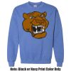 Adult Heavy Blend Heather Royal or Red 60/40 Fleece Crew (S) Thumbnail