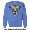 Adult Heavy Blend Heather Royal or Red 60/40 Fleece Crew (S) Thumbnail