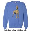 Adult Heavy Blend Heather Royal or Red 60/40 Fleece Crew (S) Thumbnail