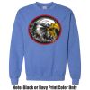 Adult Heavy Blend Heather Royal or Red 60/40 Fleece Crew (S) Thumbnail