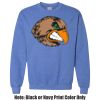 Adult Heavy Blend Heather Royal or Red 60/40 Fleece Crew (S) Thumbnail