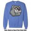 Adult Heavy Blend Heather Royal or Red 60/40 Fleece Crew (S) Thumbnail