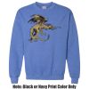 Adult Heavy Blend Heather Royal or Red 60/40 Fleece Crew (S) Thumbnail