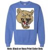 Adult Heavy Blend Heather Royal or Red 60/40 Fleece Crew (S) Thumbnail