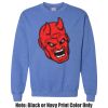 Adult Heavy Blend Heather Royal or Red 60/40 Fleece Crew (S) Thumbnail