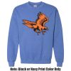 Adult Heavy Blend Heather Royal or Red 60/40 Fleece Crew (S) Thumbnail