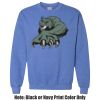 Adult Heavy Blend Heather Royal or Red 60/40 Fleece Crew (S) Thumbnail