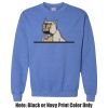 Adult Heavy Blend Heather Royal or Red 60/40 Fleece Crew (S) Thumbnail