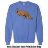 Adult Heavy Blend Heather Royal or Red 60/40 Fleece Crew (S) Thumbnail