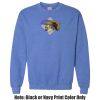 Adult Heavy Blend Heather Royal or Red 60/40 Fleece Crew (S) Thumbnail