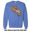 Adult Heavy Blend Heather Royal or Red 60/40 Fleece Crew (S) Thumbnail