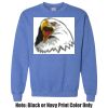 Adult Heavy Blend Heather Royal or Red 60/40 Fleece Crew (S) Thumbnail
