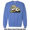 Adult Heavy Blend Heather Royal or Red 60/40 Fleece Crew (S) Thumbnail