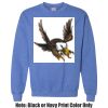 Adult Heavy Blend Heather Royal or Red 60/40 Fleece Crew (S) Thumbnail