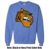 Adult Heavy Blend Heather Royal or Red 60/40 Fleece Crew (S) Thumbnail