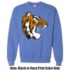 Adult Heavy Blend Heather Royal or Red 60/40 Fleece Crew (S) Thumbnail