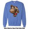 Adult Heavy Blend Heather Royal or Red 60/40 Fleece Crew (S) Thumbnail