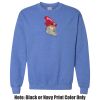 Adult Heavy Blend Heather Royal or Red 60/40 Fleece Crew (S) Thumbnail