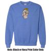 Adult Heavy Blend Heather Royal or Red 60/40 Fleece Crew (S) Thumbnail