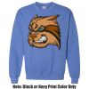 Adult Heavy Blend Heather Royal or Red 60/40 Fleece Crew (S) Thumbnail