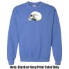 Adult Heavy Blend Heather Royal or Red 60/40 Fleece Crew (S) Thumbnail