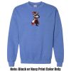 Adult Heavy Blend Heather Royal or Red 60/40 Fleece Crew (S) Thumbnail