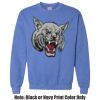 Adult Heavy Blend Heather Royal or Red 60/40 Fleece Crew (S) Thumbnail