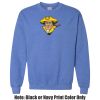 Adult Heavy Blend Heather Royal or Red 60/40 Fleece Crew (S) Thumbnail