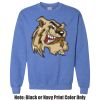 Adult Heavy Blend Heather Royal or Red 60/40 Fleece Crew (S) Thumbnail