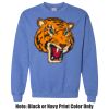 Adult Heavy Blend Heather Royal or Red 60/40 Fleece Crew (S) Thumbnail