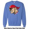 Adult Heavy Blend Heather Royal or Red 60/40 Fleece Crew (S) Thumbnail