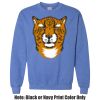 Adult Heavy Blend Heather Royal or Red 60/40 Fleece Crew (S) Thumbnail