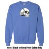 Adult Heavy Blend Heather Royal or Red 60/40 Fleece Crew (S) Thumbnail
