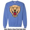 Adult Heavy Blend Heather Royal or Red 60/40 Fleece Crew (S) Thumbnail