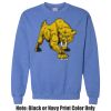 Adult Heavy Blend Heather Royal or Red 60/40 Fleece Crew (S) Thumbnail