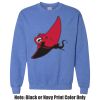 Adult Heavy Blend Heather Royal or Red 60/40 Fleece Crew (S) Thumbnail
