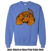 Adult Heavy Blend Heather Royal or Red 60/40 Fleece Crew (S) Thumbnail