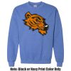 Adult Heavy Blend Heather Royal or Red 60/40 Fleece Crew (S) Thumbnail